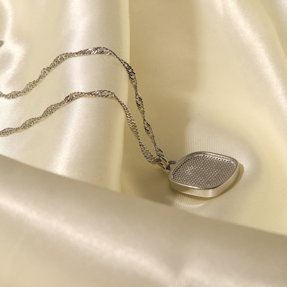 Love & Light Inlaid Shell and CZ Pendant