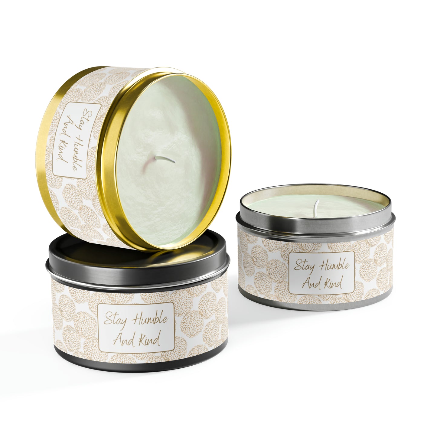 Stay Humble and Kind Tin Candles