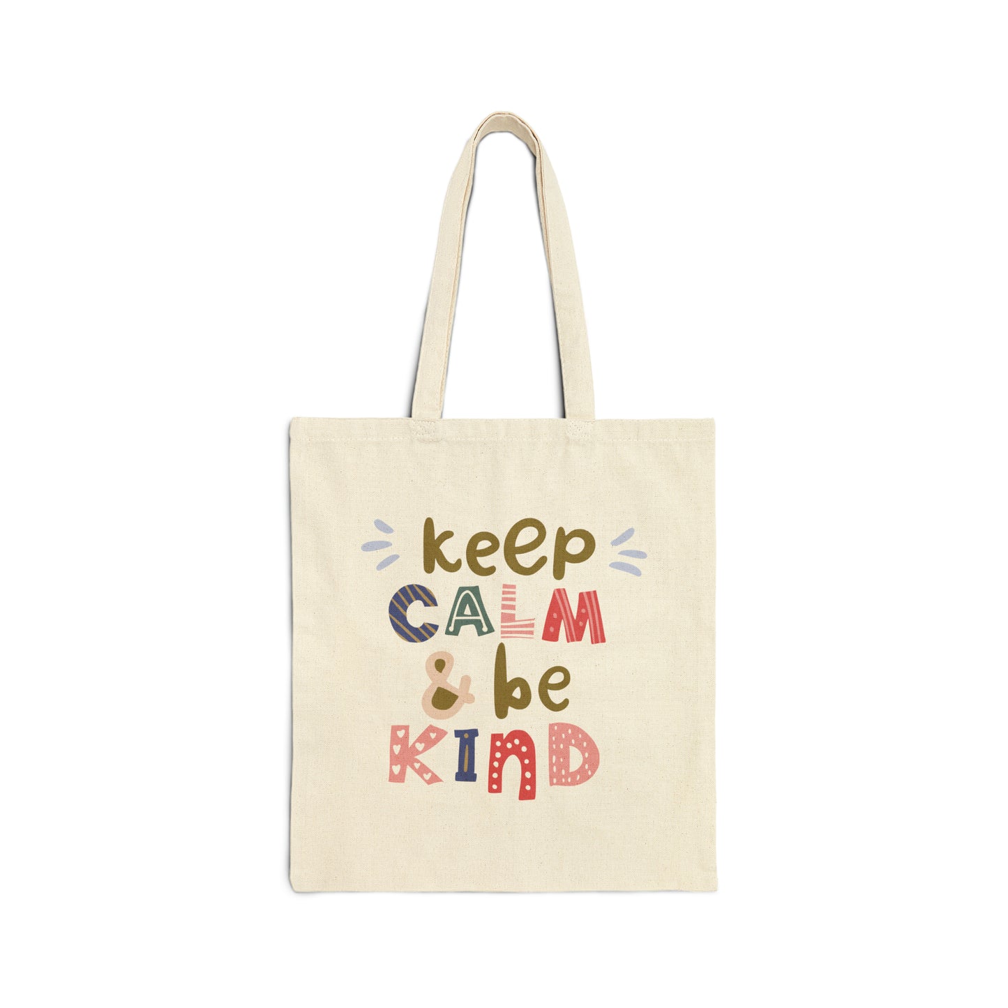 Keep Calm Cotton Canvas Tote Bag