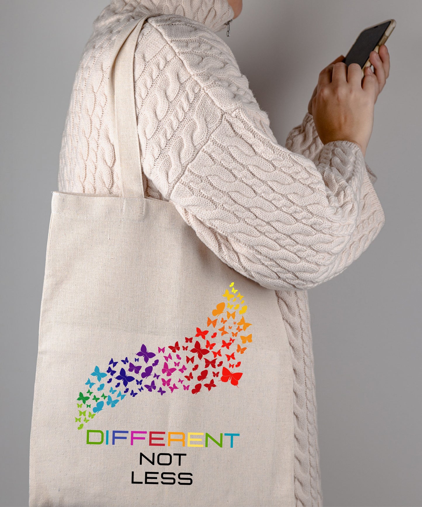Recognize Normalize Embrace Neurodiversity Cotton Canvas Tote Bag