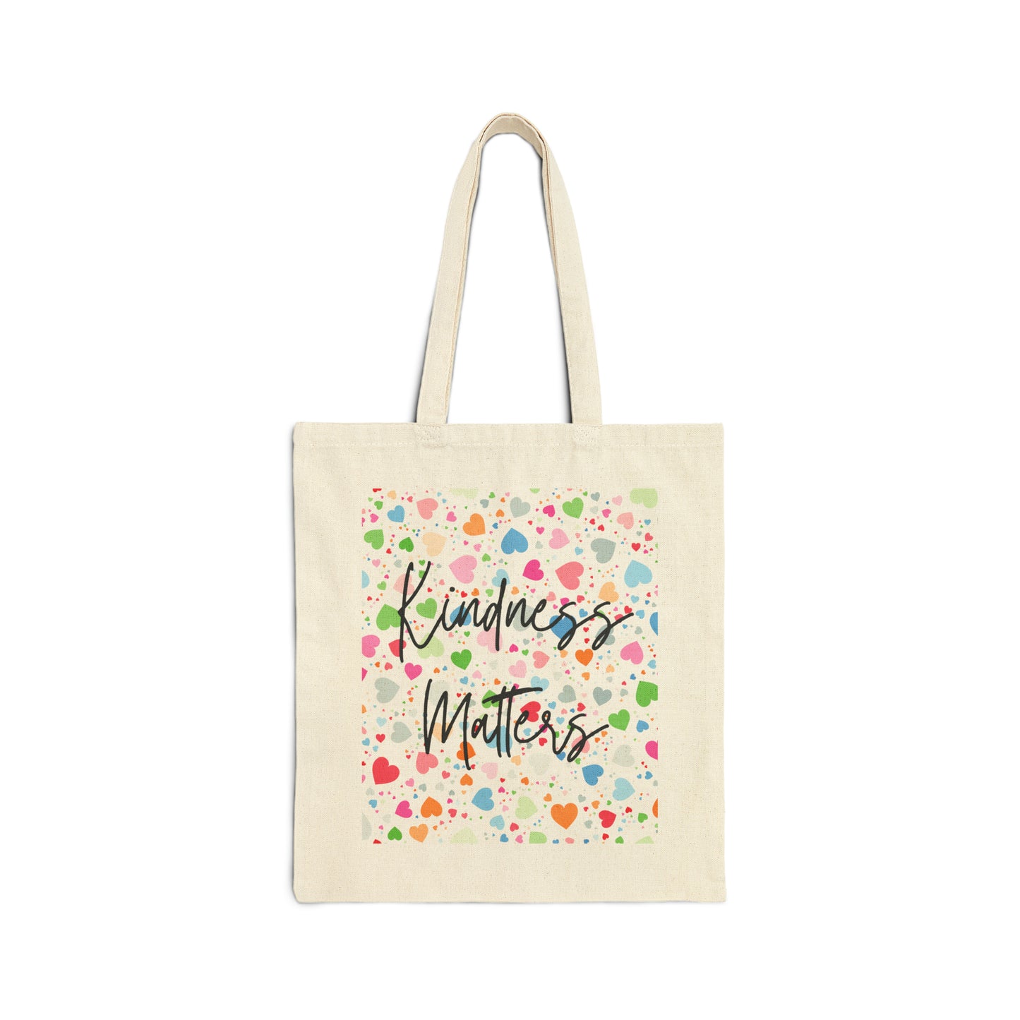 Kindness Matters Cotton Canvas Tote Bag