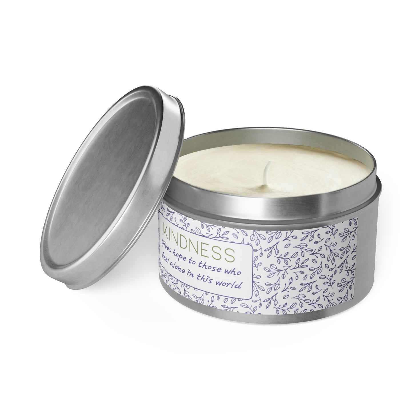 Kindness Gives Hope Tin Candles