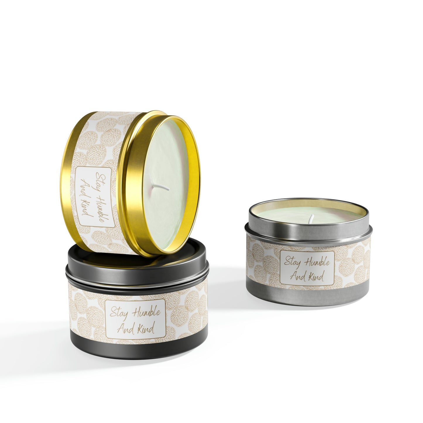 Stay Humble and Kind Tin Candles