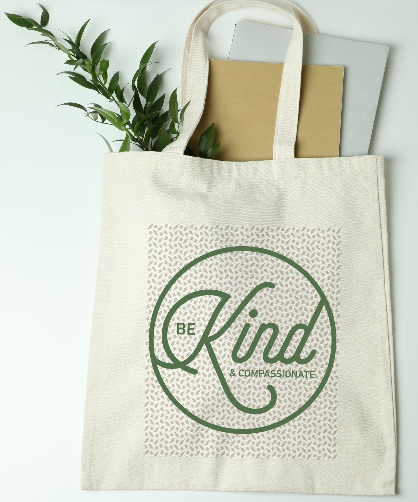 Be Kind And Compassionate Cotton Canvas Tote Bag