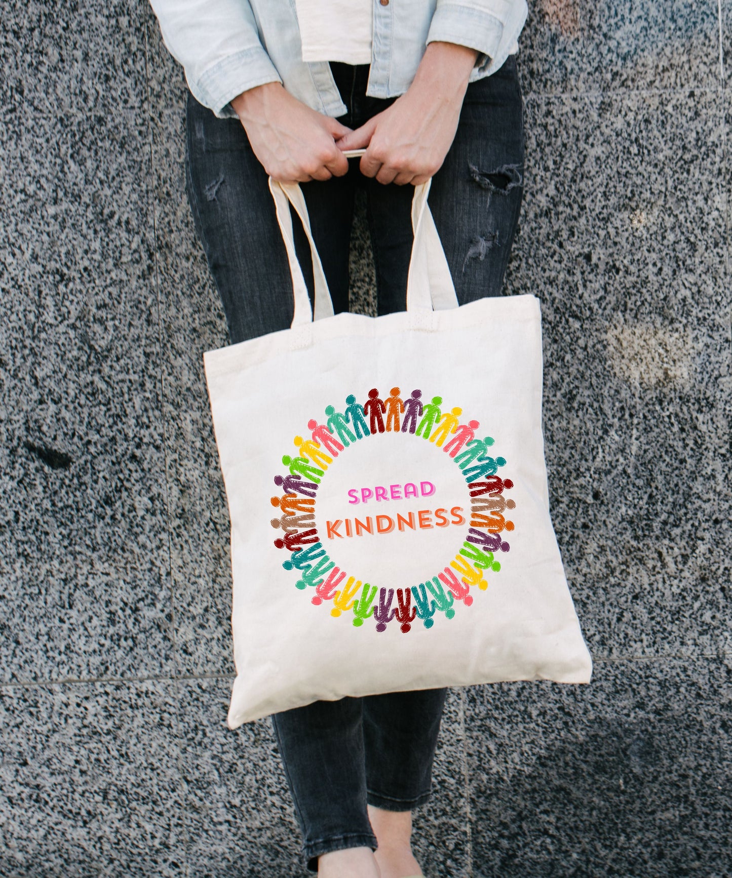 Spread Kindness Cotton Canvas Tote Bag