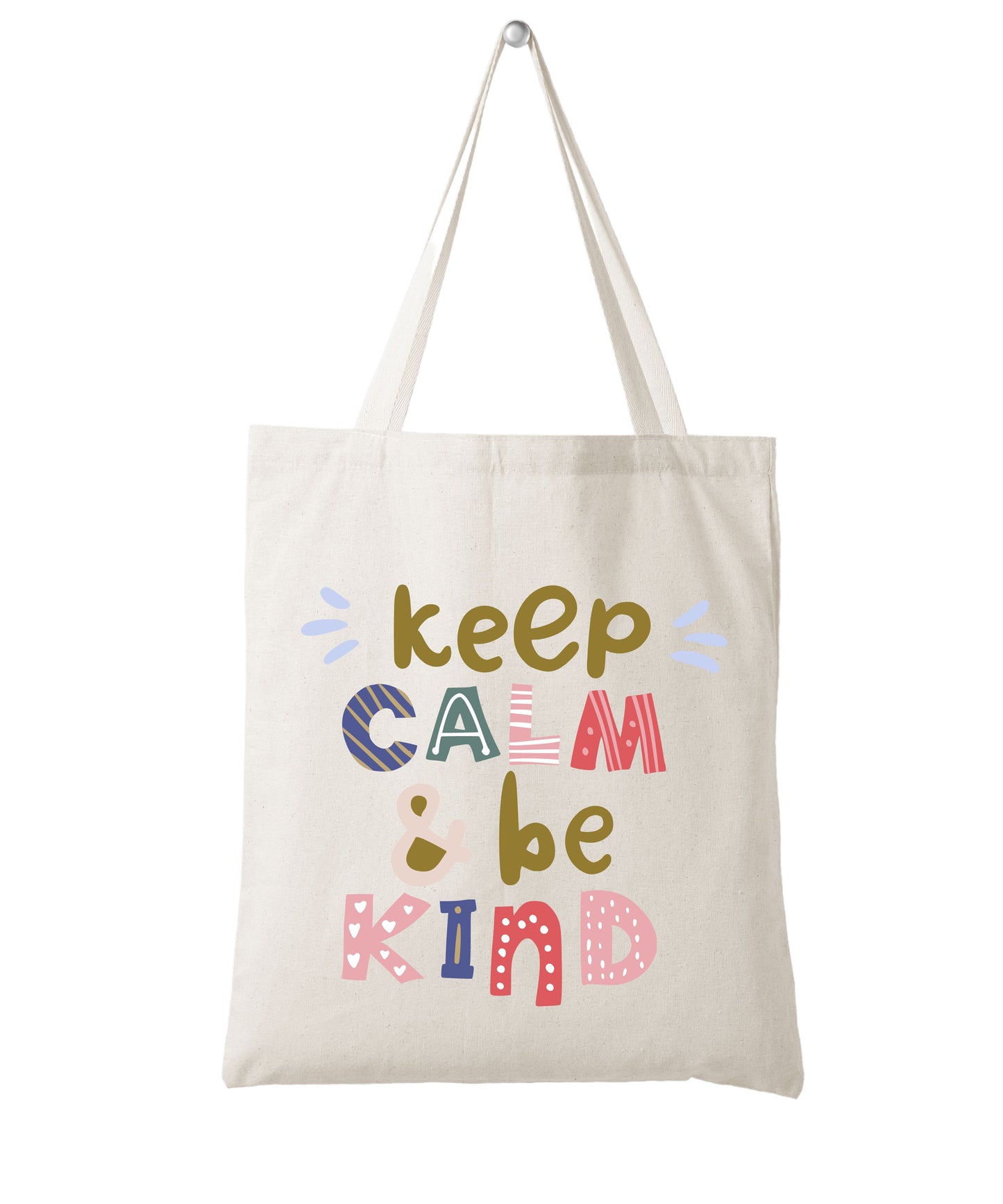 Keep Calm Cotton Canvas Tote Bag