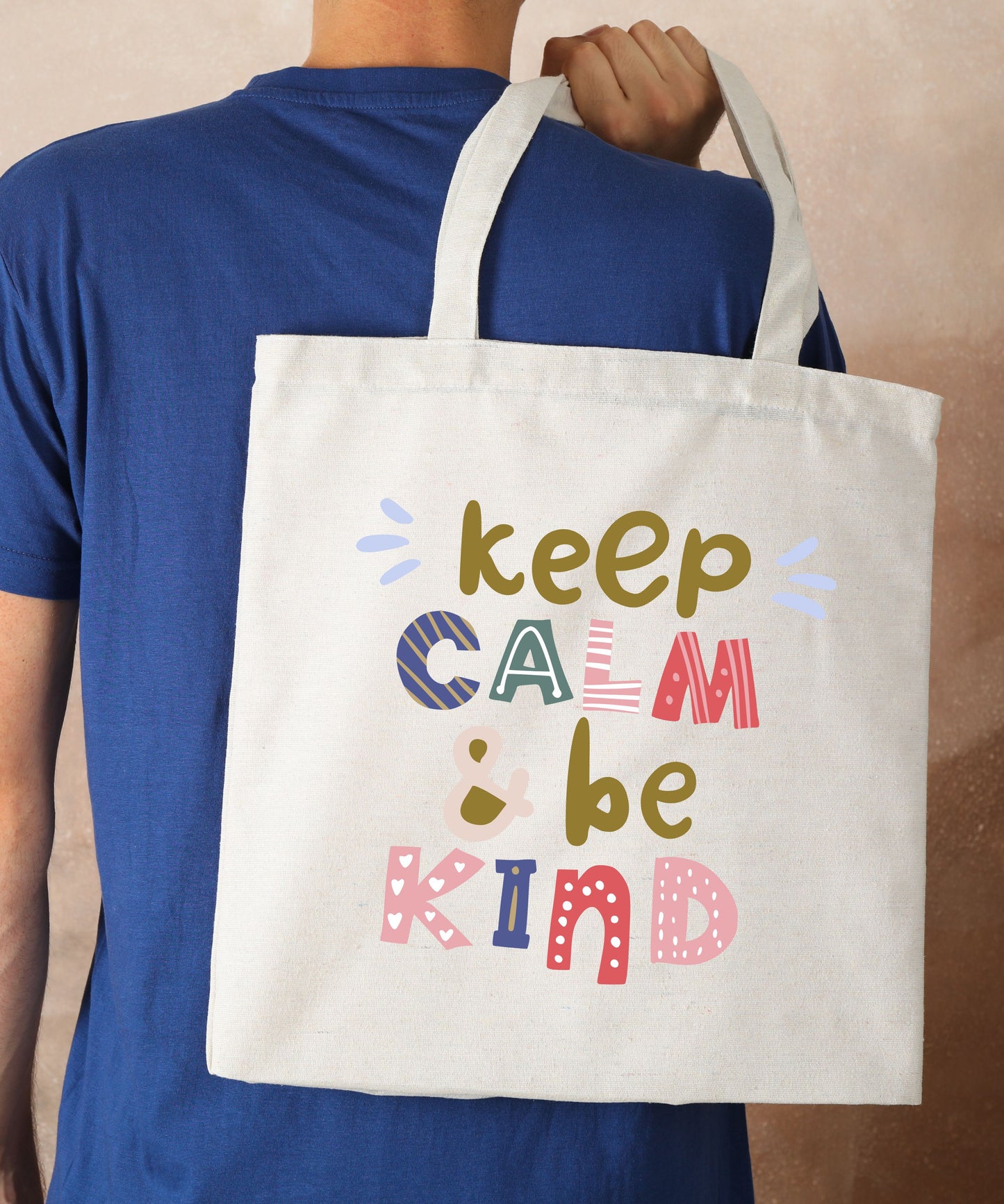 Keep Calm Cotton Canvas Tote Bag