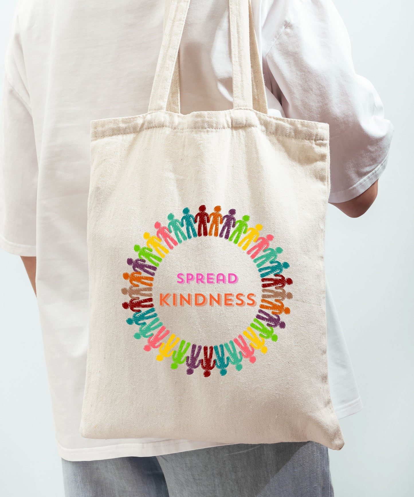 Spread Kindness Cotton Canvas Tote Bag