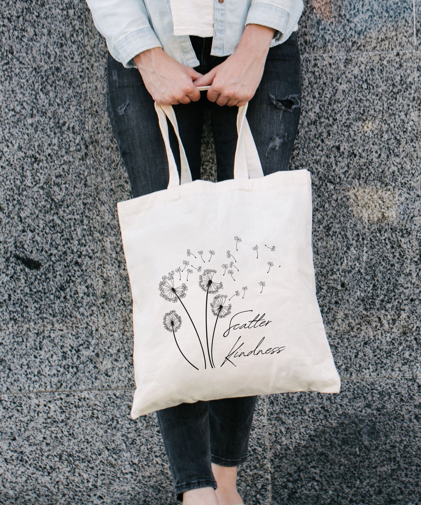 Scatter Kindness1 Cotton Canvas Tote Bag