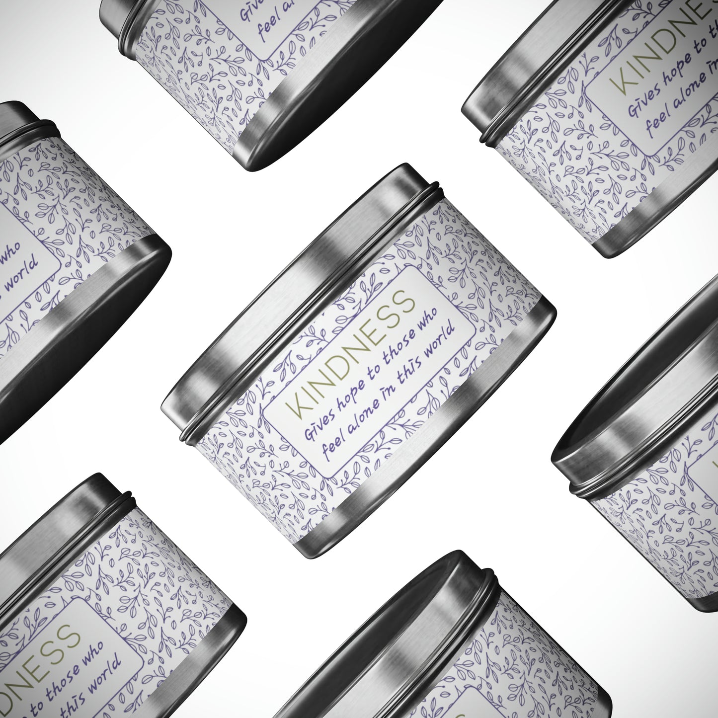 Kindness Gives Hope Tin Candles