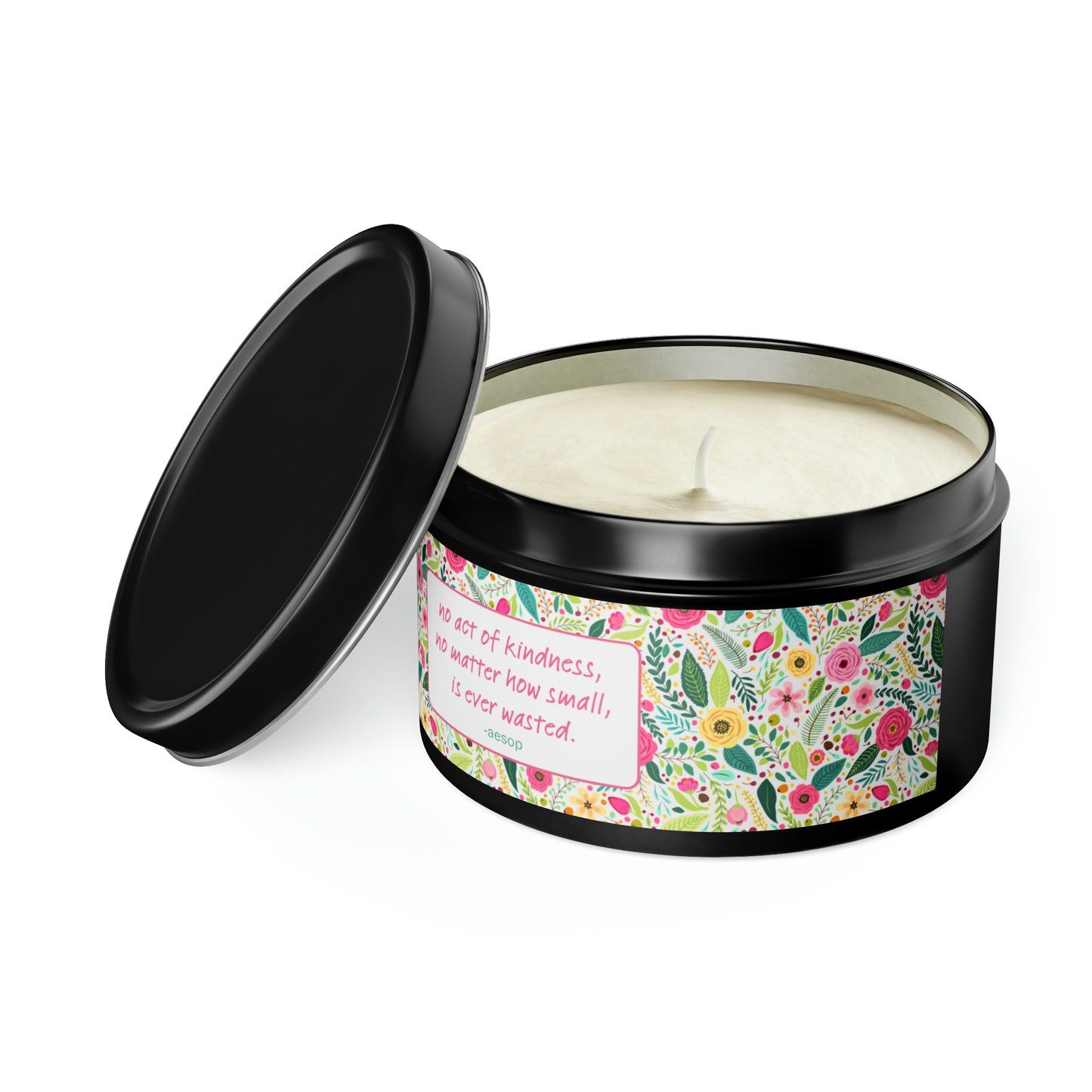 No Act Of Kindness Is Ever Wasted Tin Candles
