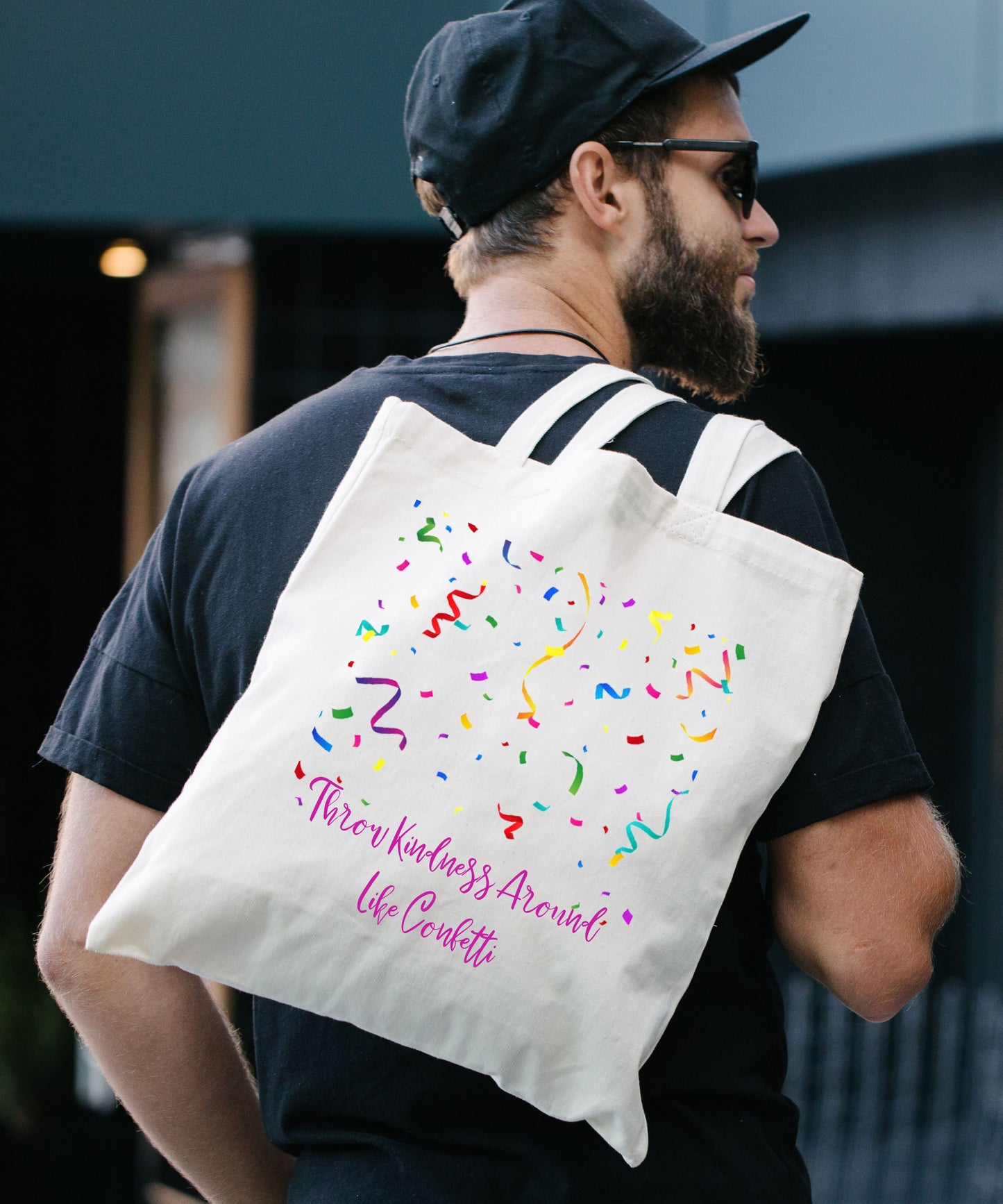 Throw Kindness Around Like Confetti Cotton Canvas Tote Bag