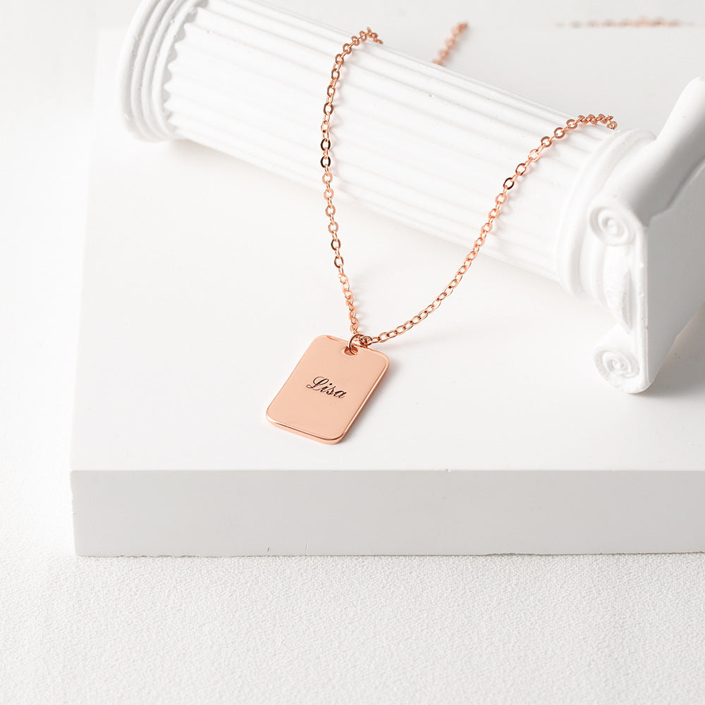 The Customizable Love & Affection Tag Pendant
