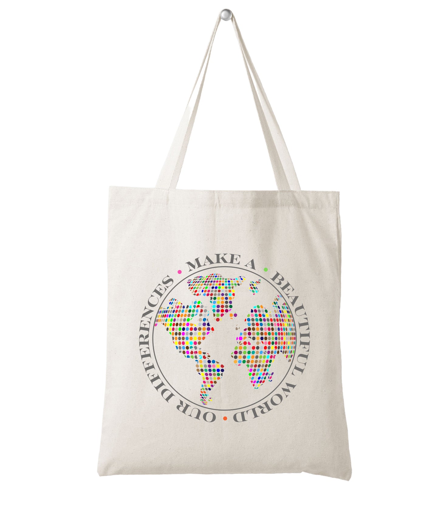 Our Differences Make a Beautiful World2/Cotton Canvas Tote Bag