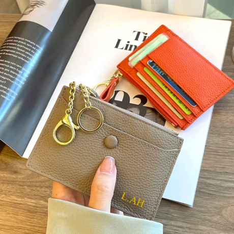 Customizable Metro Genuine Leather Card Wallet