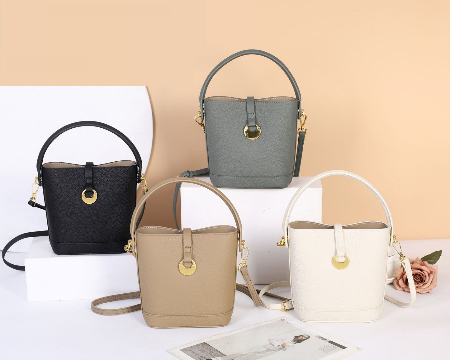 The KIND Leather Bucket Bag