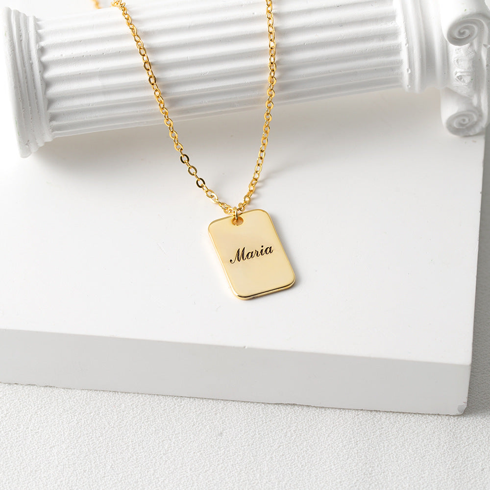 The Customizable Love & Affection Tag Pendant