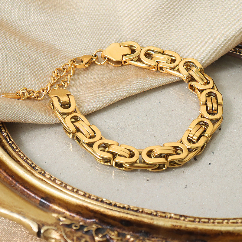 18K Gold-plated Mod Byzantine Bracelet