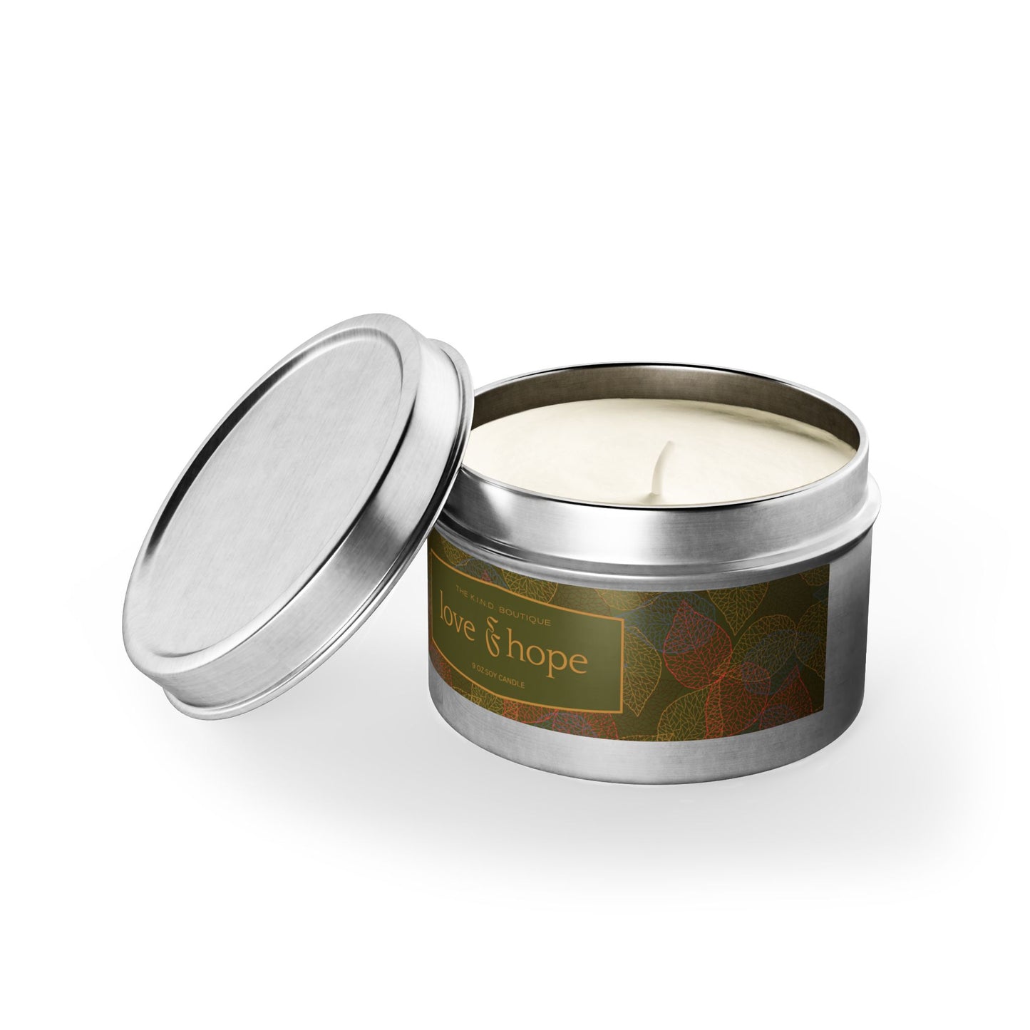 Love & Hope Tin Candles