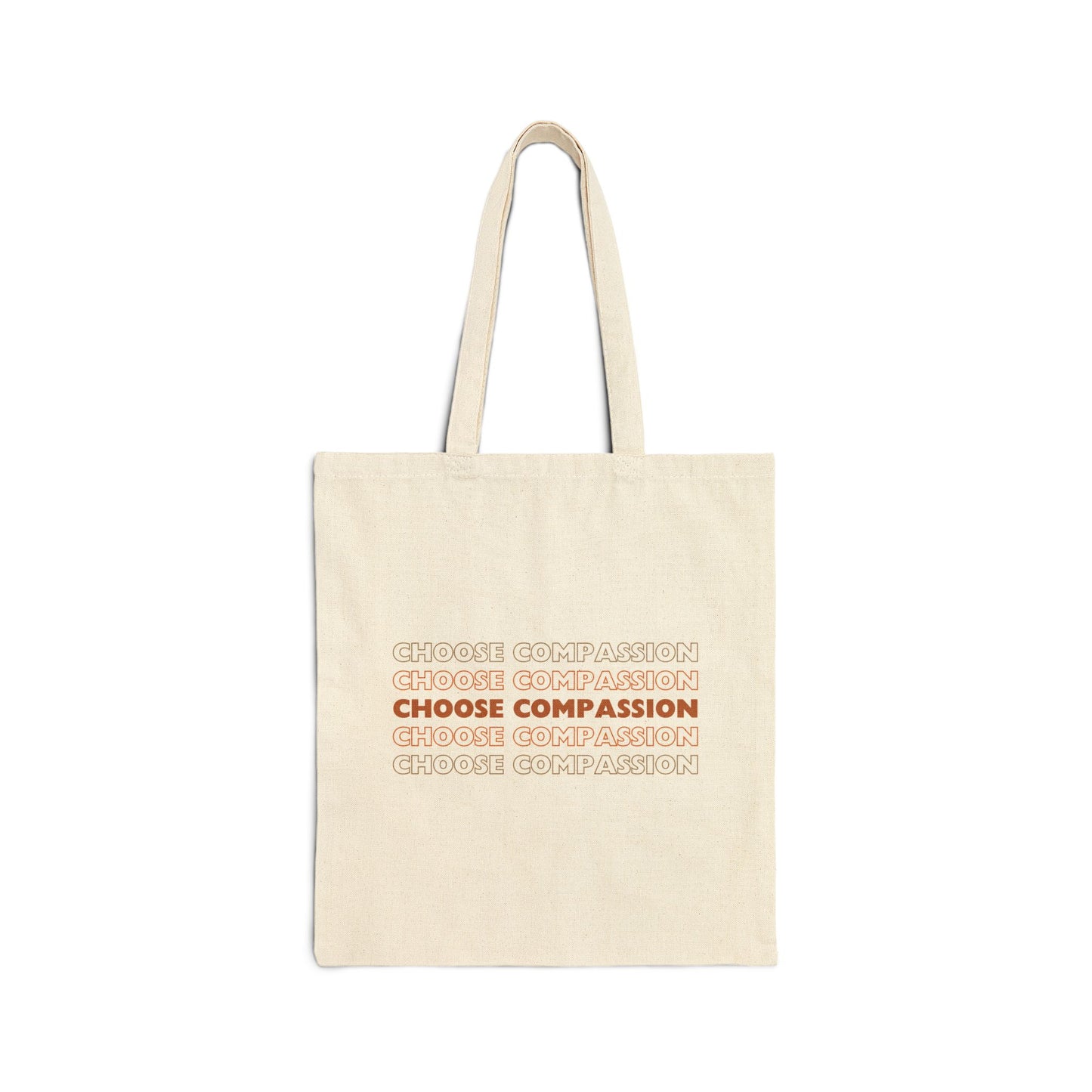 Choose Compassion Cotton Canvas Tote Bag