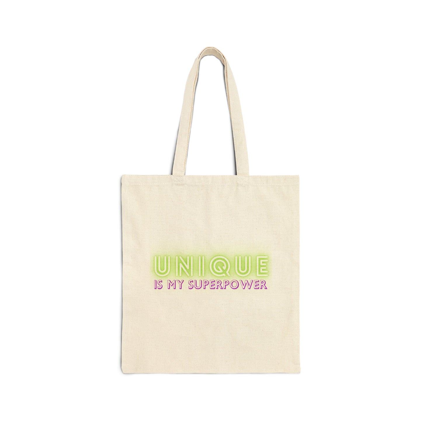 Unique Is My Superpower Cotton Canvas Tote Bag