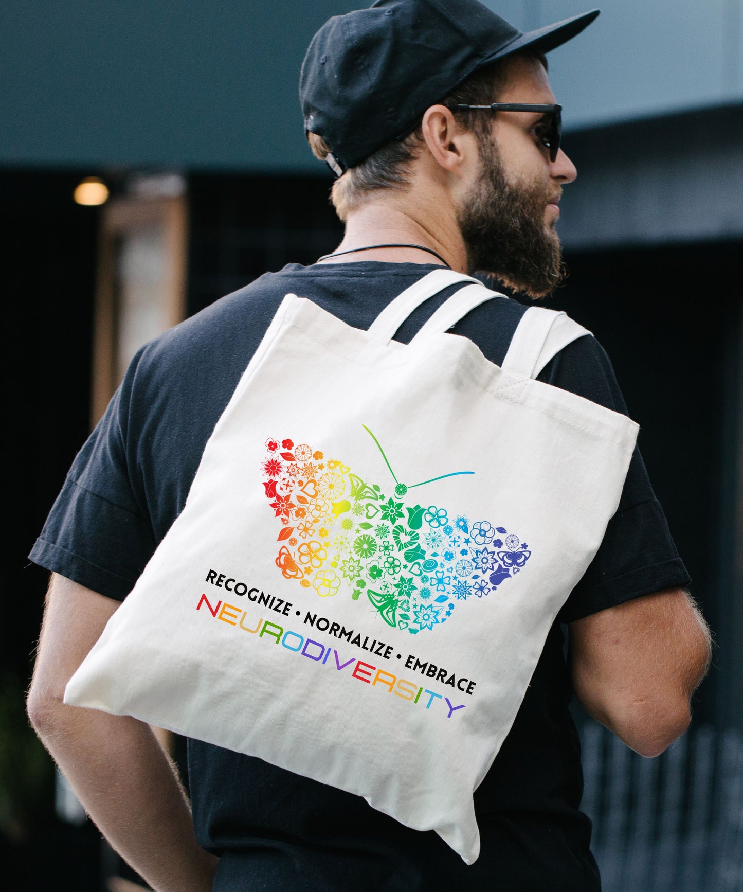 Recognize Normalize Embrace Neurodiversity1 Cotton Canvas Tote Bag