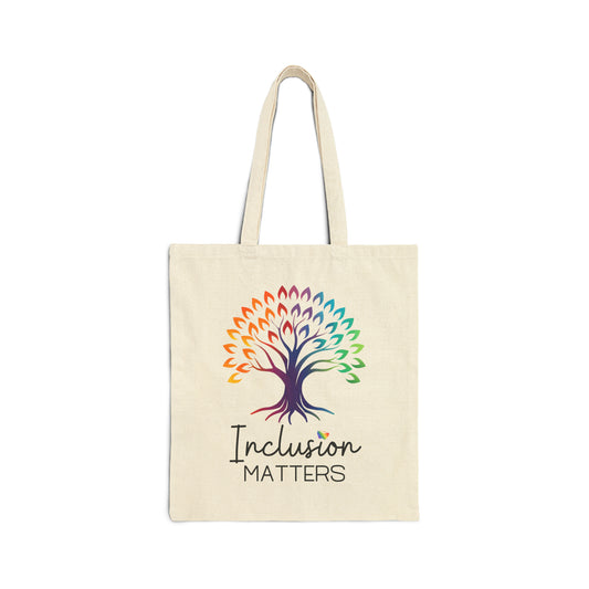Inclusion Matters Cotton Canvas Tote Bag
