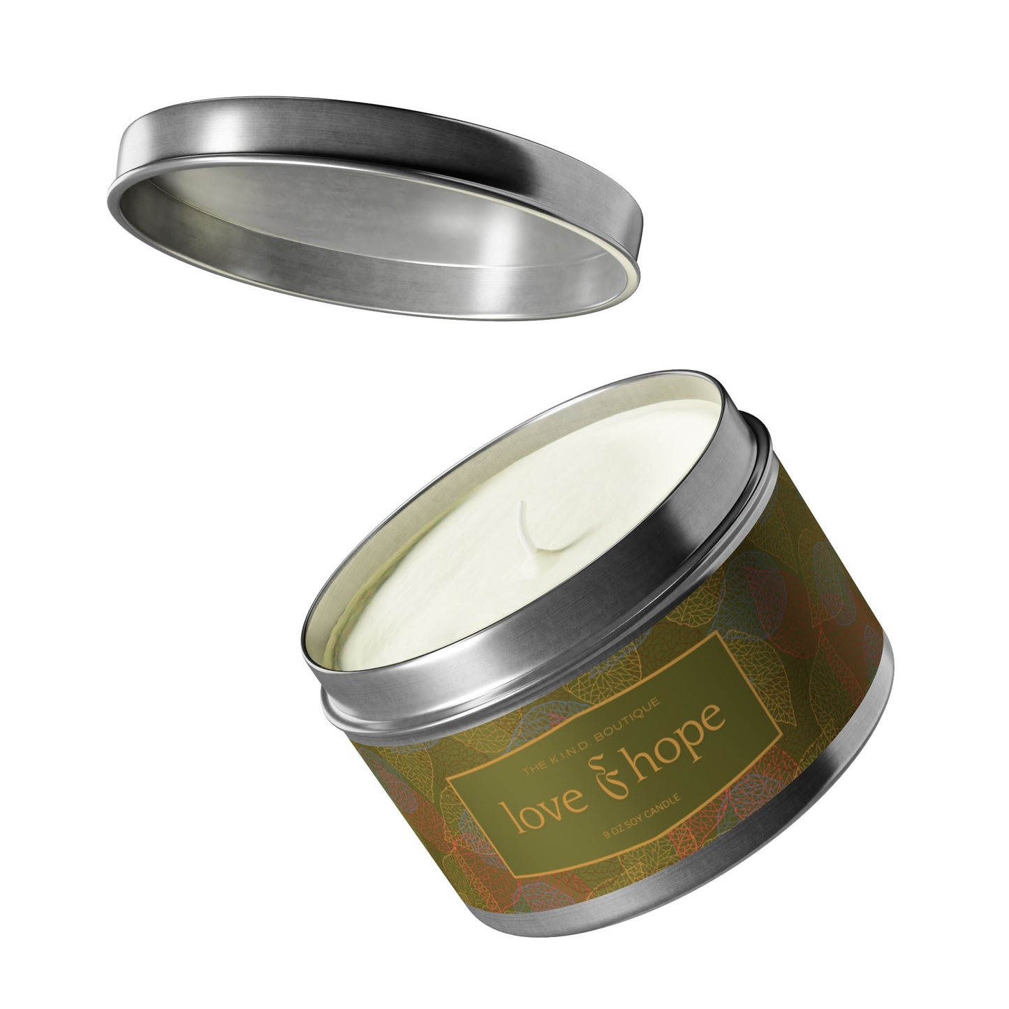 Love & Hope Tin Candles