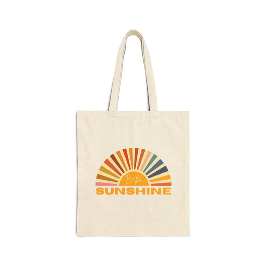 Be The Sunshine Cotton Canvas Tote Bag