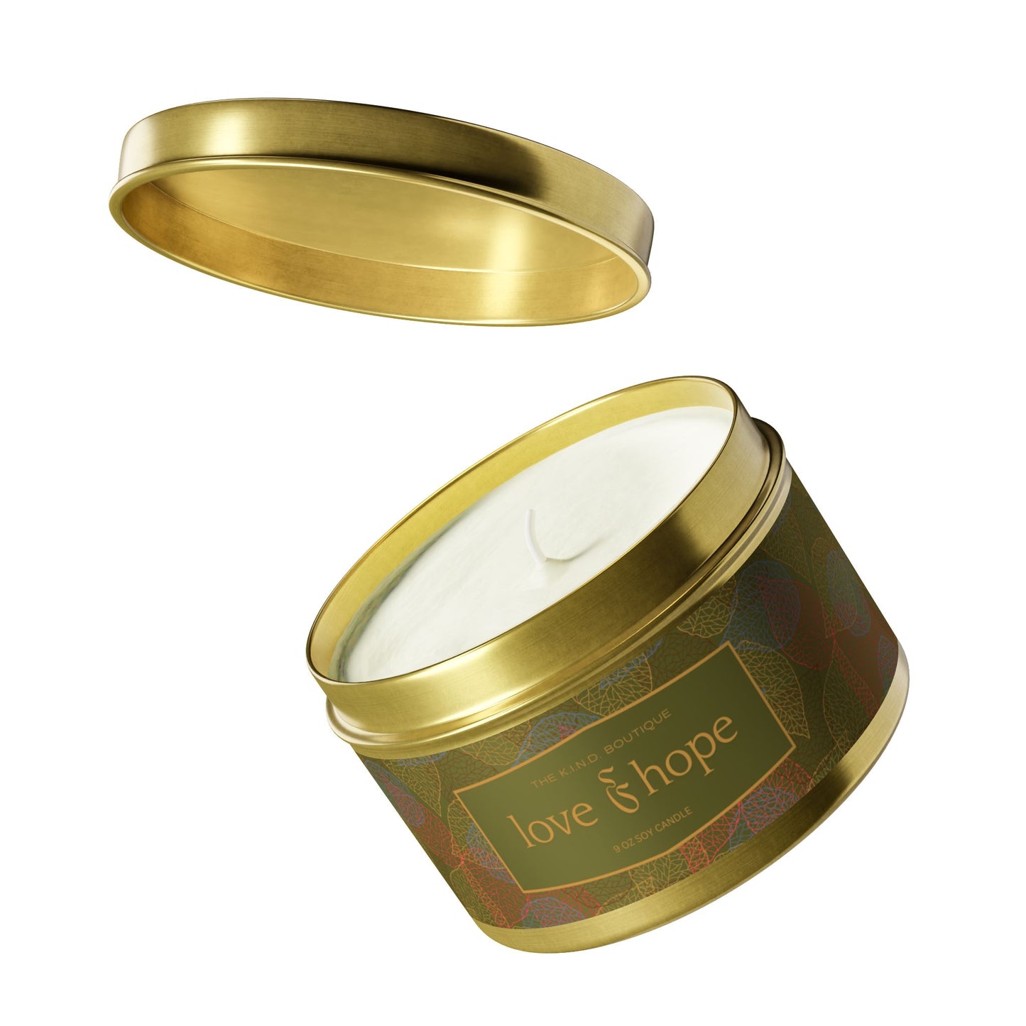 Love & Hope Tin Candles