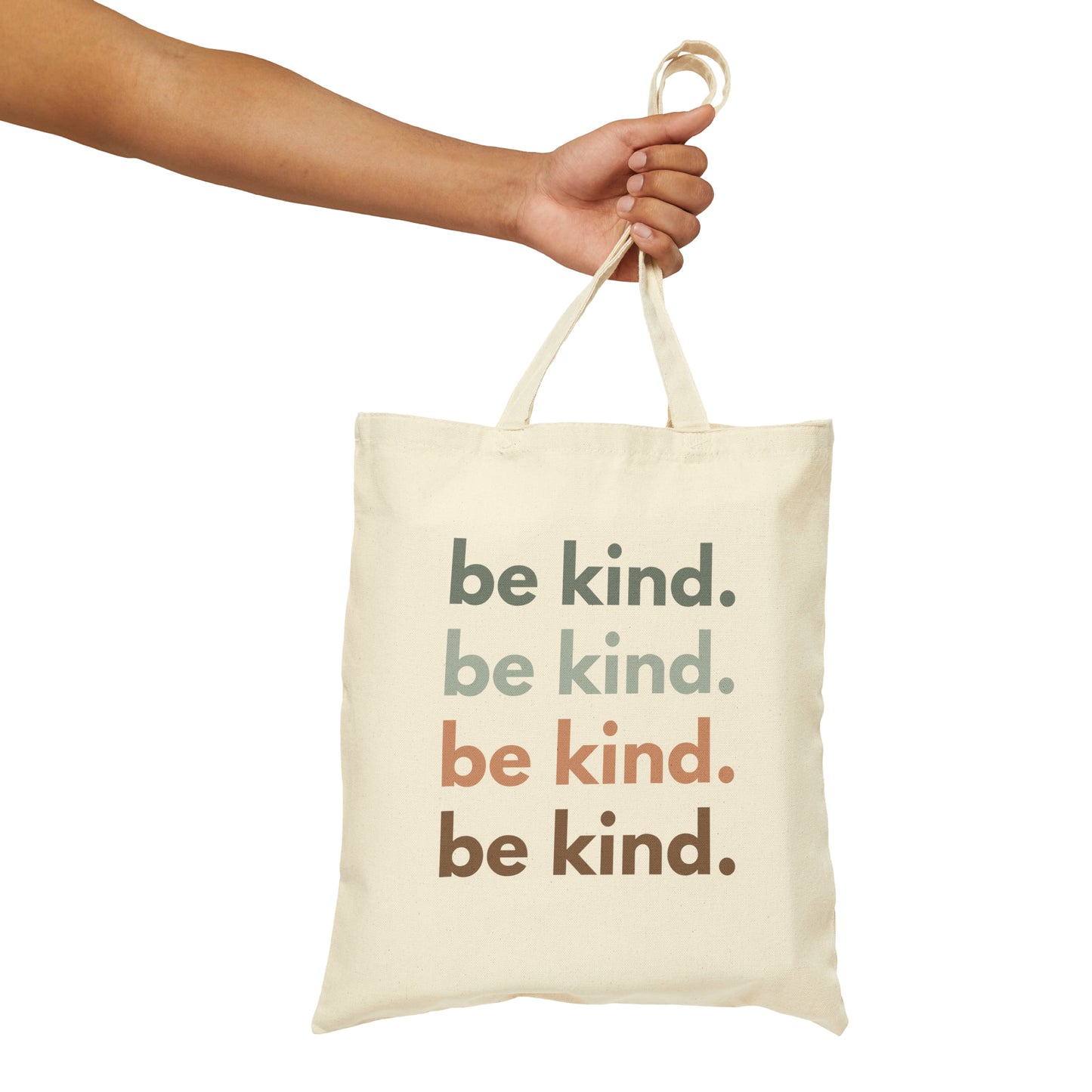 Be Kind 4 Cotton Canvas Tote Bag