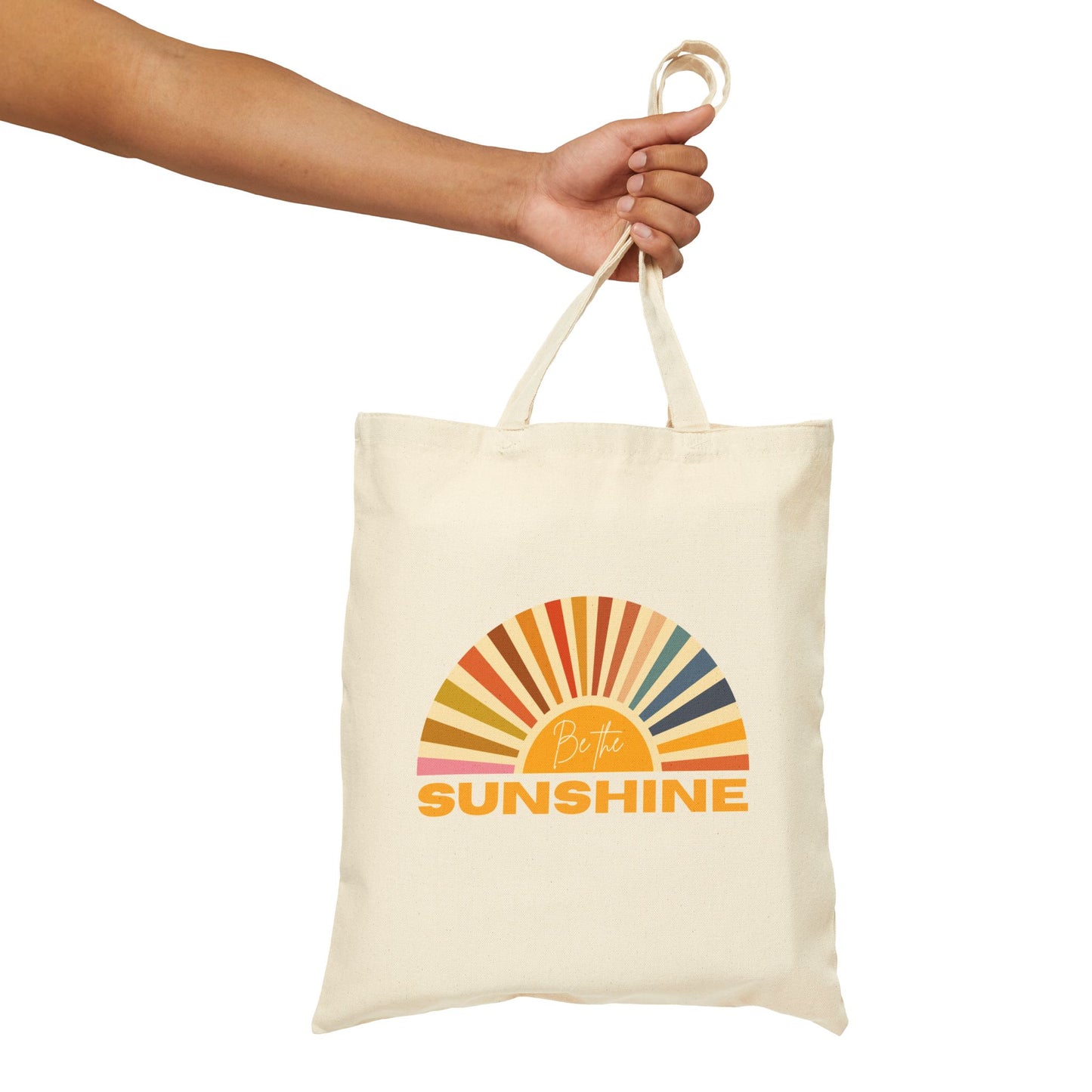 Be The Sunshine Cotton Canvas Tote Bag