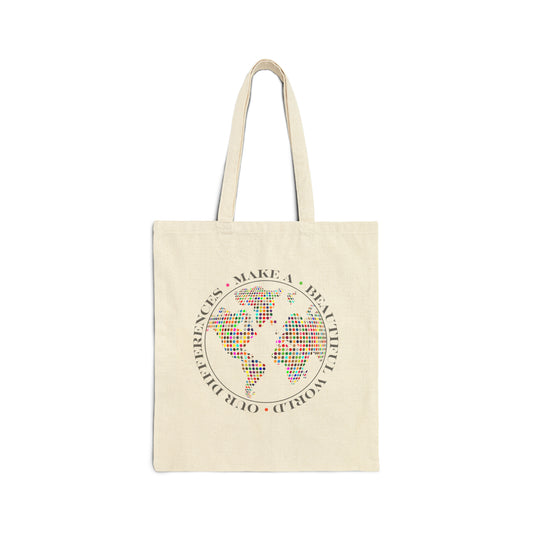 Our Differences Make a Beautiful World2/Cotton Canvas Tote Bag