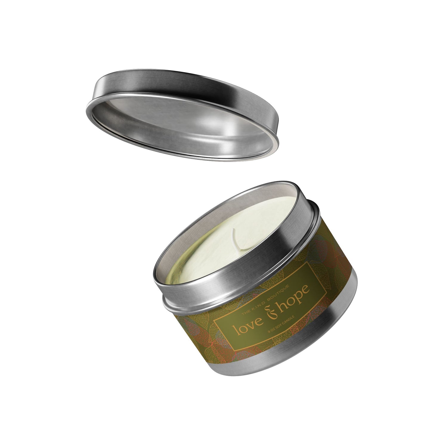 Love & Hope Tin Candles