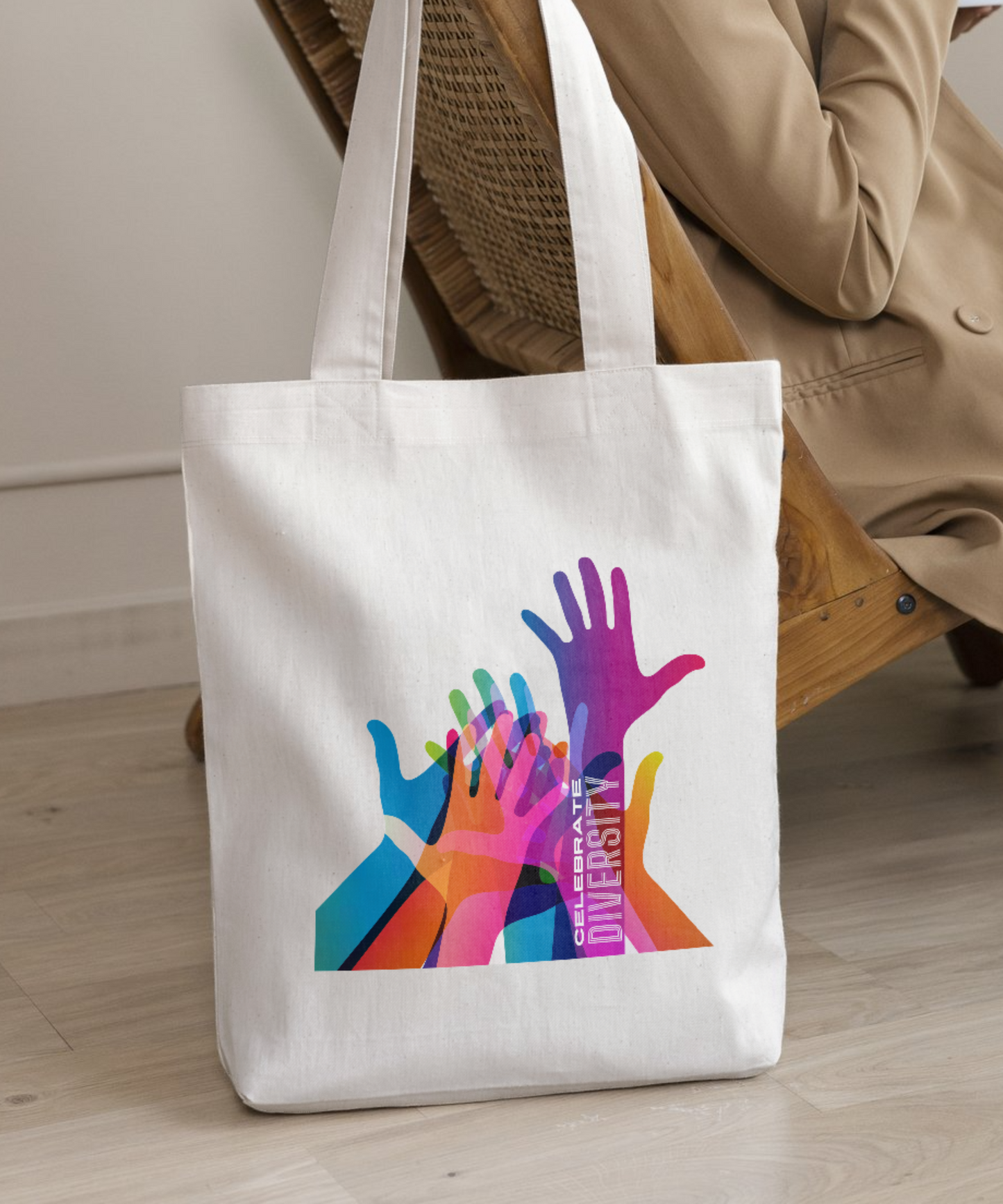 Celebrate Diversity Cotton Canvas Tote Bag