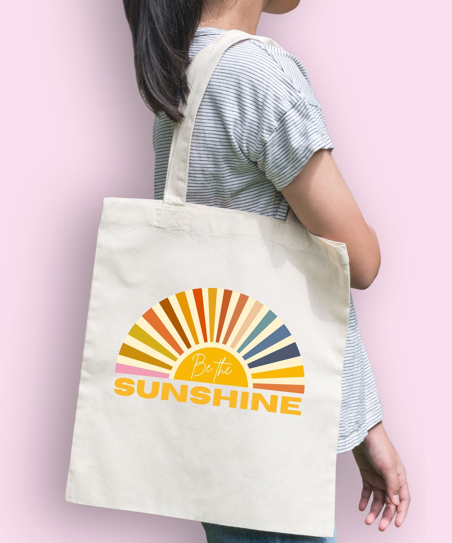 Be The Sunshine Cotton Canvas Tote Bag