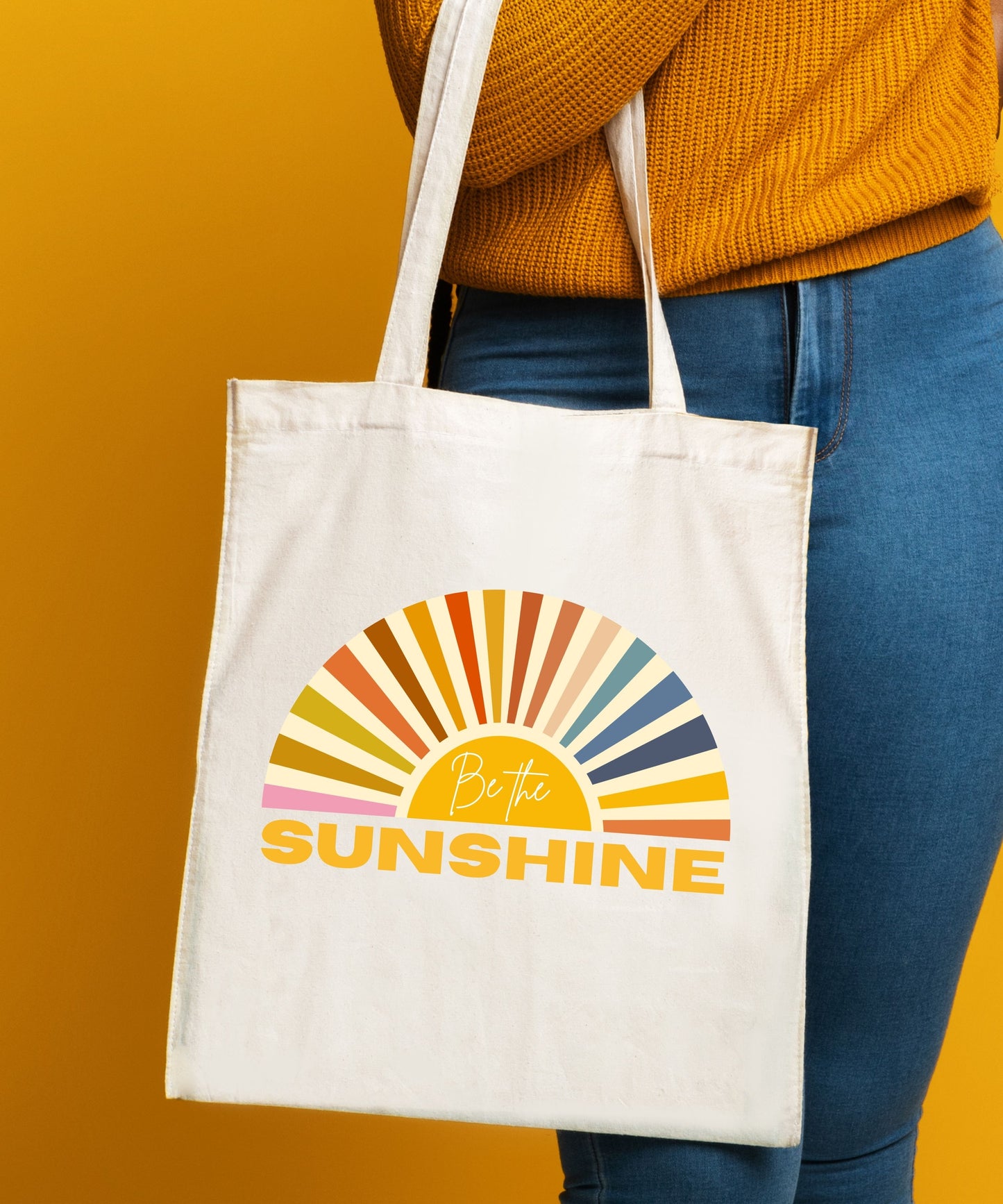 Be The Sunshine Cotton Canvas Tote Bag