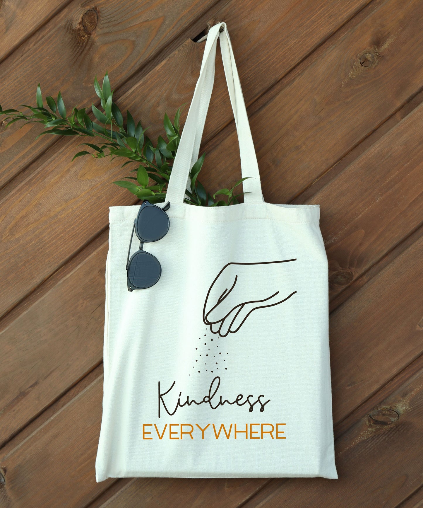 Sprinkle Kindness Everywhere Cotton Canvas Tote Bag