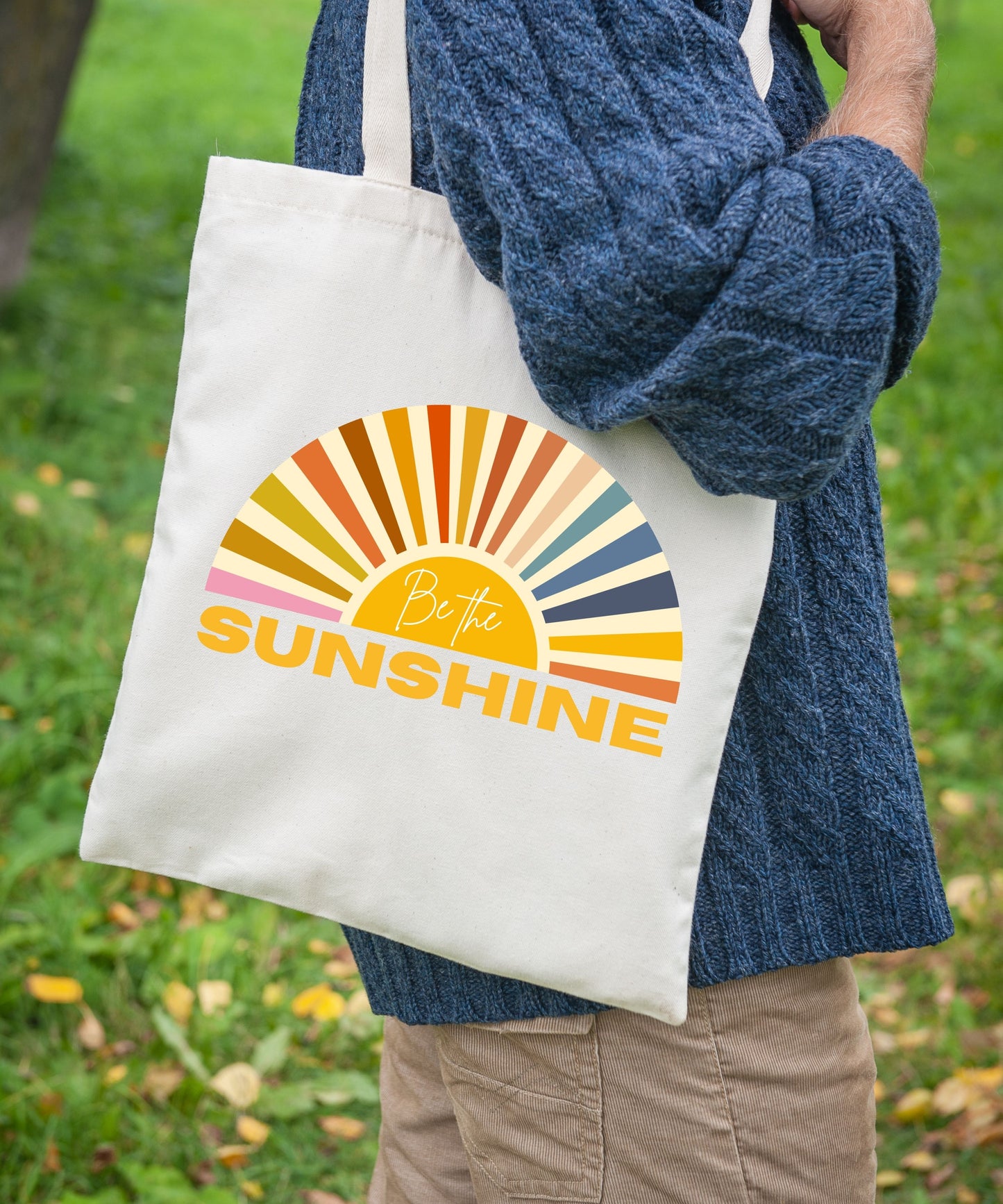 Be The Sunshine Cotton Canvas Tote Bag