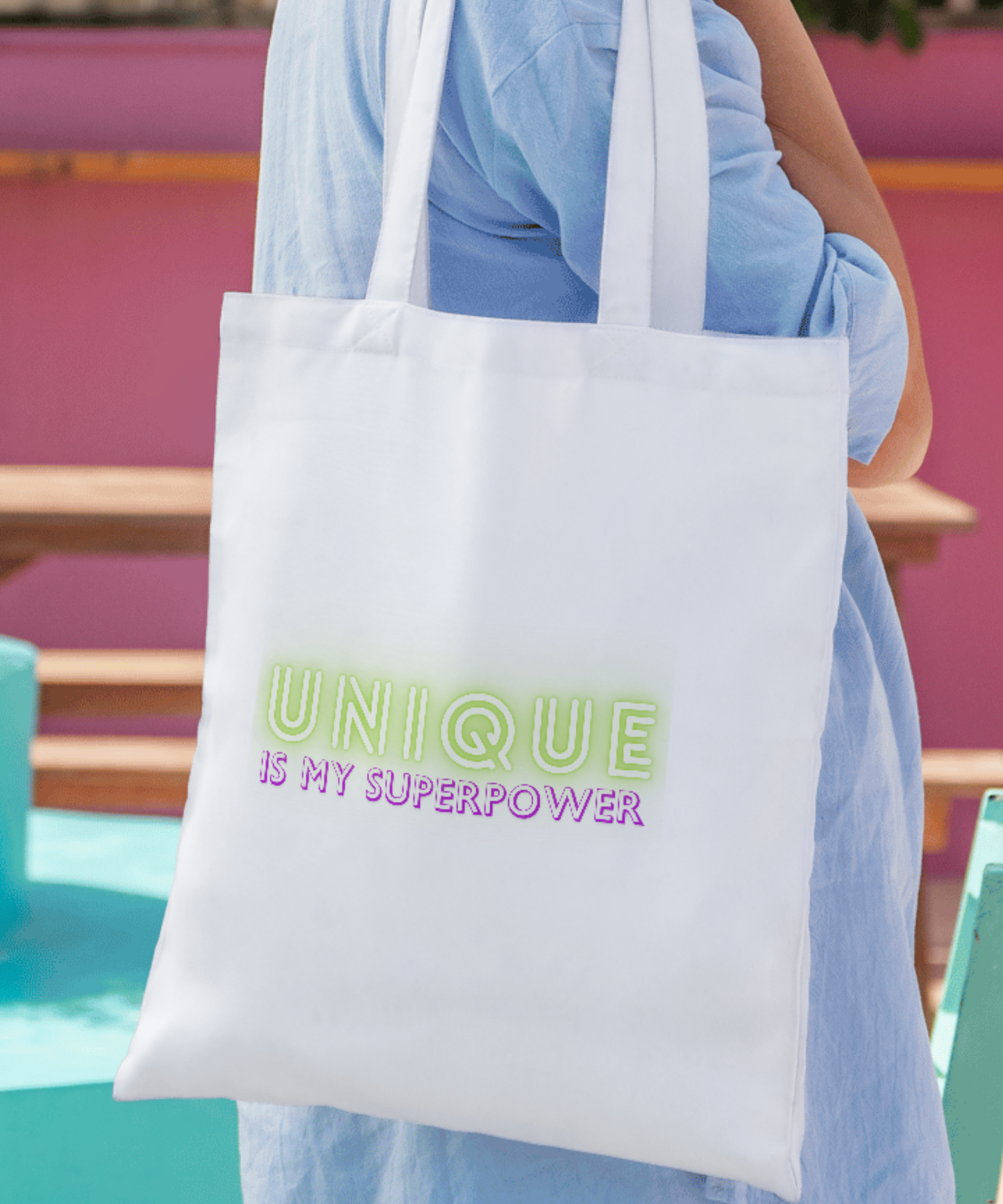 Unique Is My Superpower Cotton Canvas Tote Bag