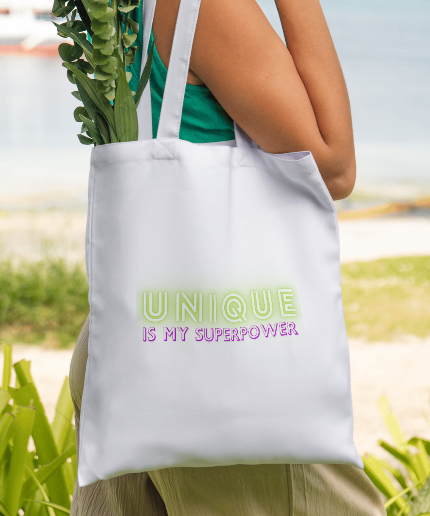 Unique Is My Superpower Cotton Canvas Tote Bag