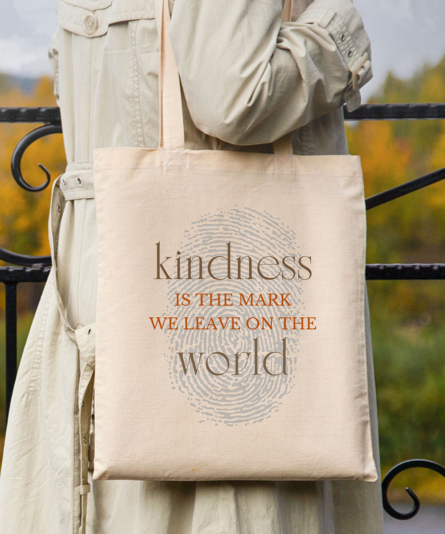 Kindness Is The Mark We Leave Cotton Canvas Tote Bag