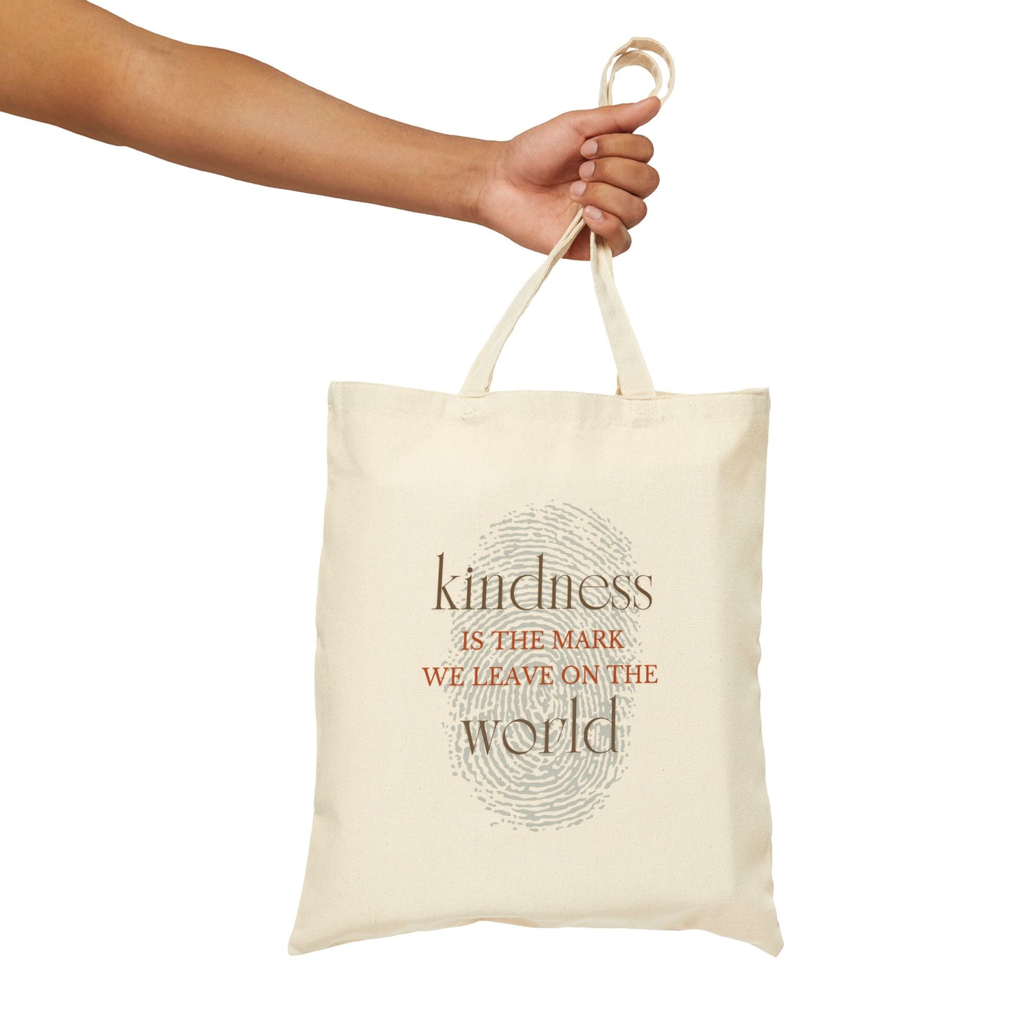 Kindness Is The Mark We Leave Cotton Canvas Tote Bag