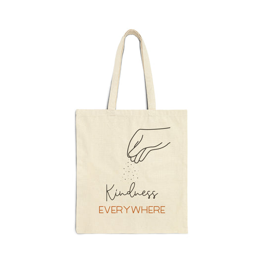 Sprinkle Kindness Everywhere Cotton Canvas Tote Bag