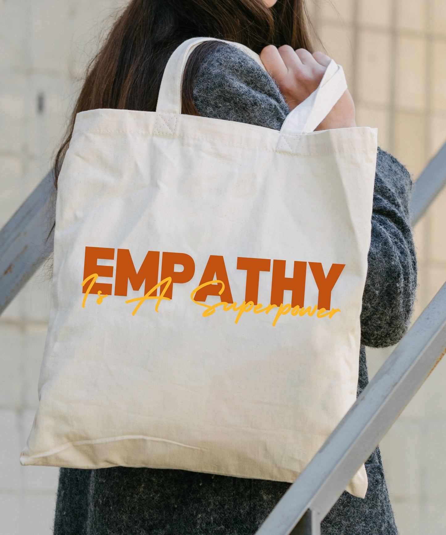 Empathy Is A Superpower Cotton Canvas Tote Bag