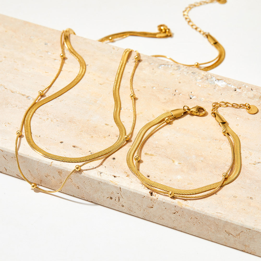 18K Gold-plated Chic Cascade Necklace