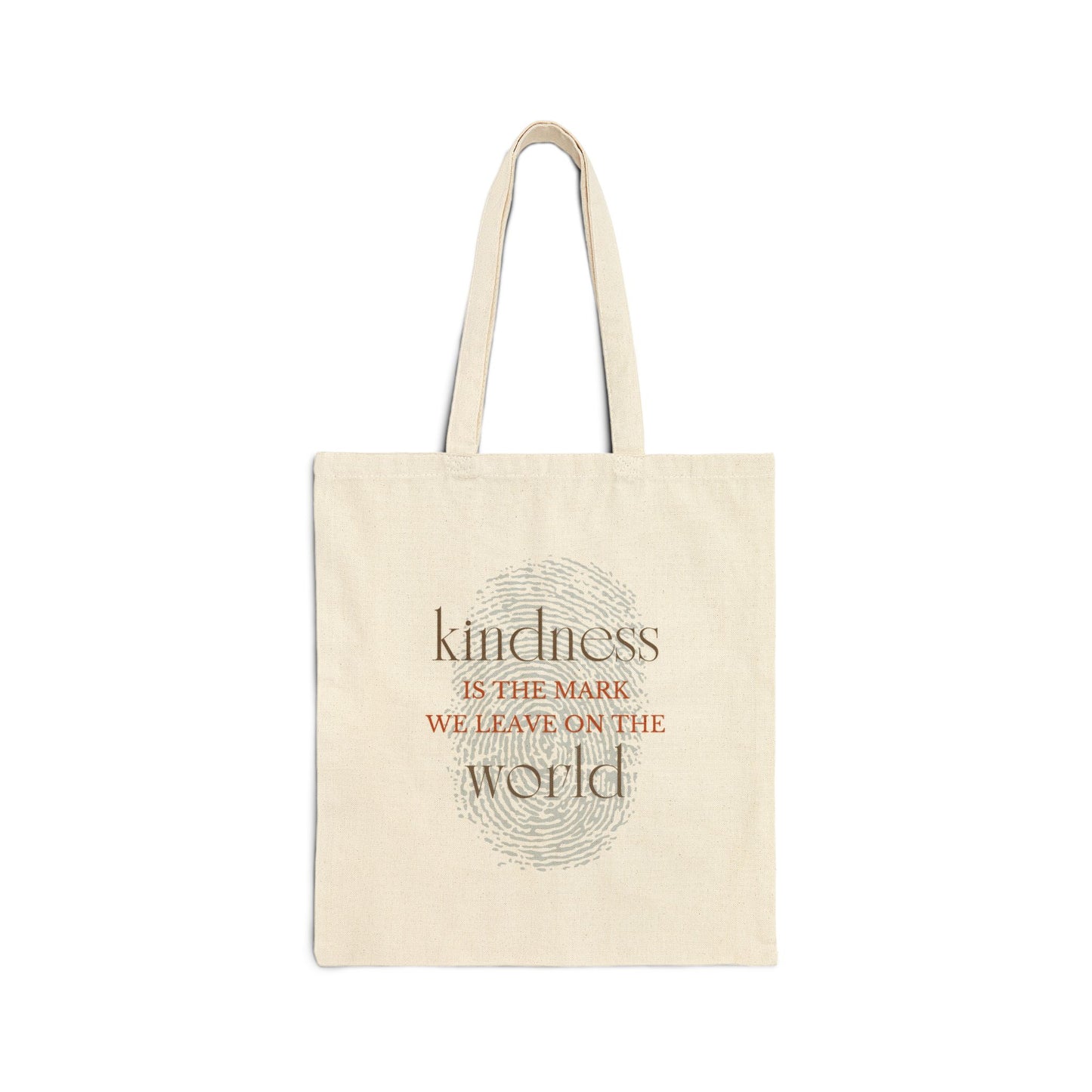 Kindness Is The Mark We Leave Cotton Canvas Tote Bag