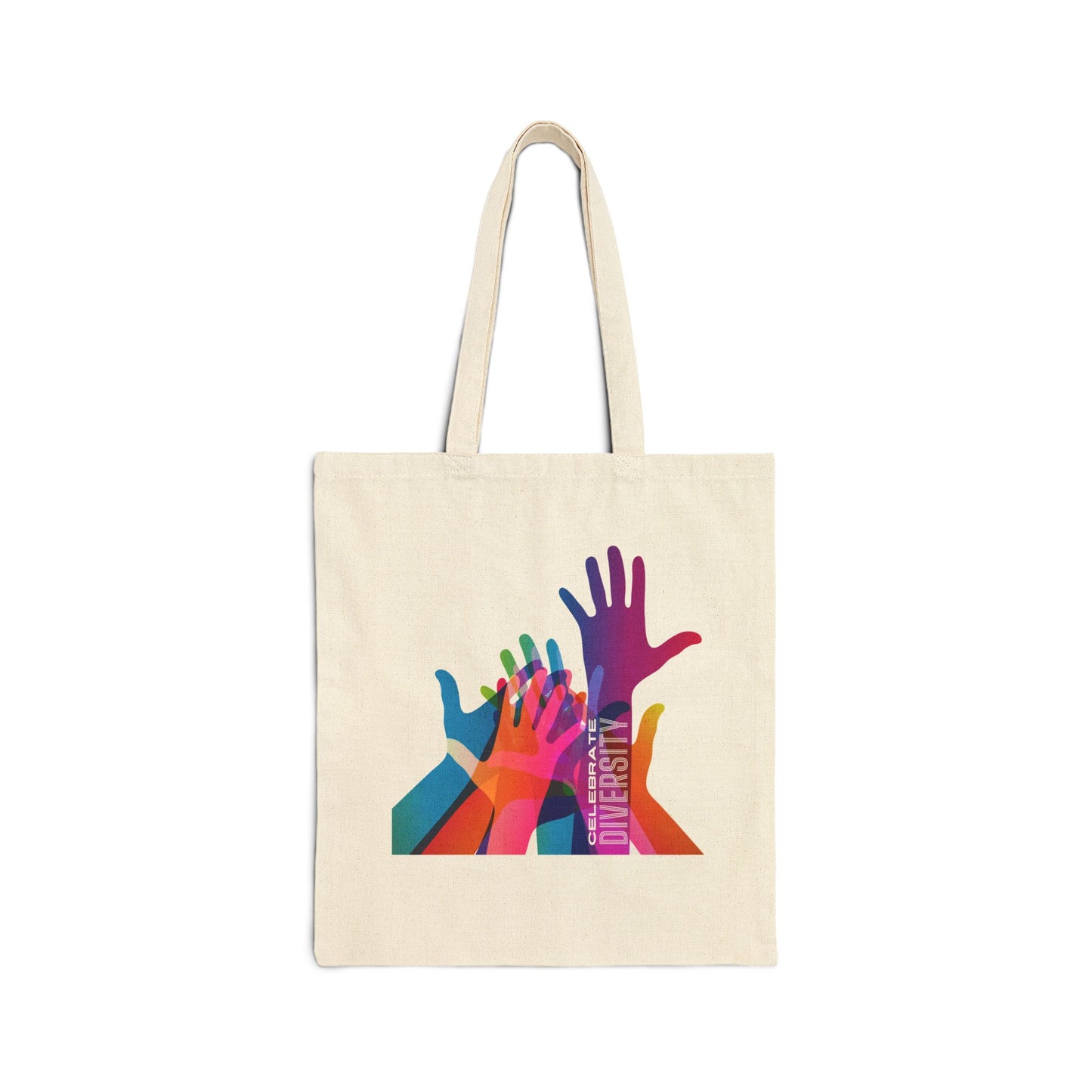 Celebrate Diversity Cotton Canvas Tote Bag