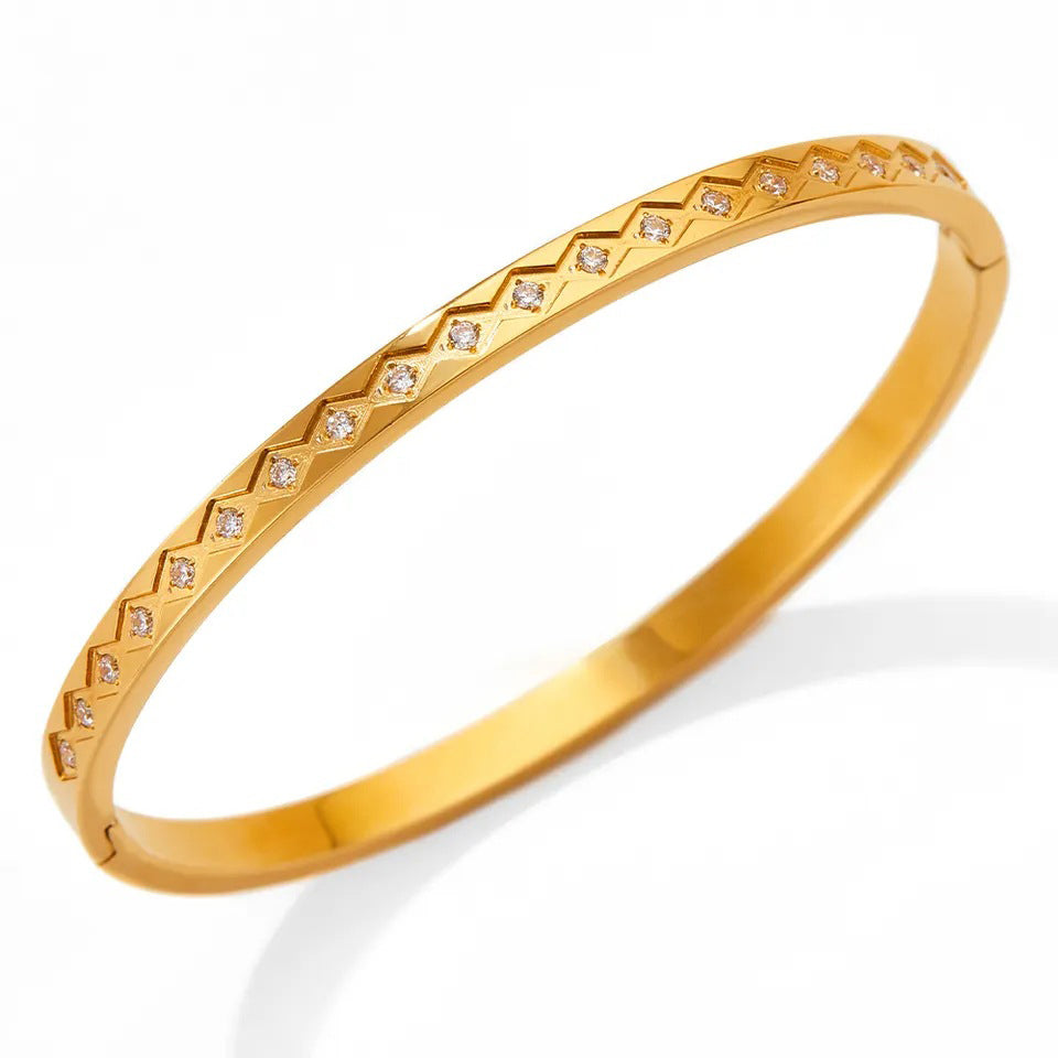 18K Gold-plated Stackable Bangles Each