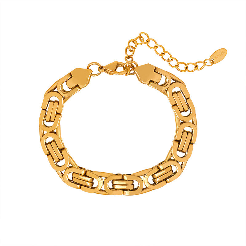 18K Gold-plated Mod Byzantine Bracelet